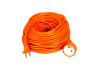 Extension cord 1 socket 16A 50m without grounding / LMK071 orange Lemanso