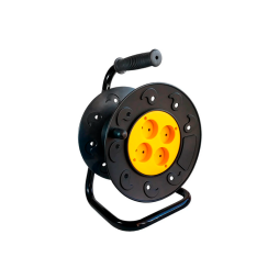 Reel up to 50m cable 4 sockets 16A with/with overload protection LMK72001
