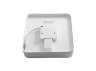 LED surface-mounted lamp square Silver 18watt 186/265V IP44 neutral color AVT
