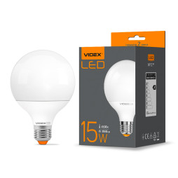 LED lamp G95e 15W E27 4100K 220V (VL-G95e-15274) VIDEX
