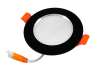 LED recessed lamp DF-6B 6W 95-265V black round 5000K Biom