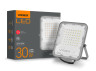 LED floodlight F2 30W 5000K 12-48V gray (VL-F2-305G-12V) PREMIUM VIDEX