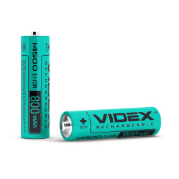 Battery 14500 (without protection) 800mAh bulk10 Li-lon Videx
