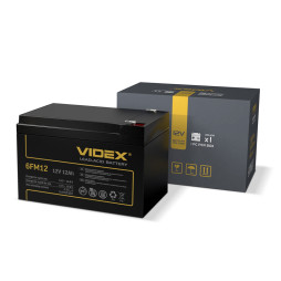 Lead-acid battery 6FM12 12V/12Ah color box 1 Videx