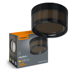 LED lamp IP65 round VIDEX BHD01 9W 2400-3200-4300K Black