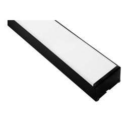 LED pendant linear lamp "N23-1-500" 220V 28.8W 1800lm 6000k black LEDUA