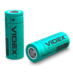 Videx Li-ion 26650 battery (without protection) 5000mAh bulk/1pc