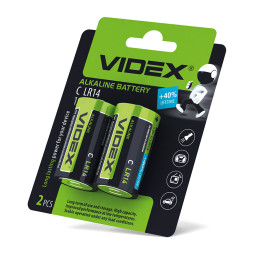 Videx LR14/C alkaline battery 2pcs BLISTER CARD