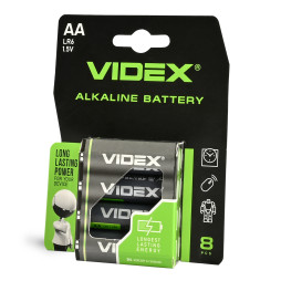 Videx LR6/AA alkaline battery 8pcs BLISTER CARD