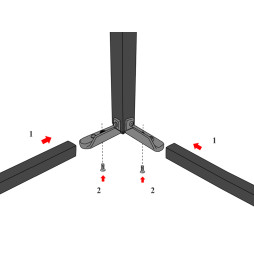 LED corner floor lamp 220V 20W 1512Lm RGB 1400mm black housing LEDUA