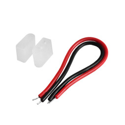 Mounting kit (2 plugs + 2 wires) for LED neon 6mm 12V (1018579)