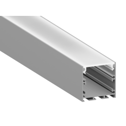 Aluminum profile for LED strip AL-70 2 meters, 2 caps, 4 fasteners anodized surface-mounted LEDUA