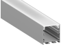 Aluminum profile for LED strip AL-70 2 meters, 2 caps, 4 fasteners anodized surface-mounted LEDUA