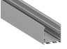 Aluminum profile for LED strip AL-70 2 meters, 2 caps, 4 fasteners anodized surface-mounted LEDUA