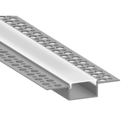 Aluminum profile for LED strip for plasterboard AL-71 2 meters anodized for plaster LEDUA