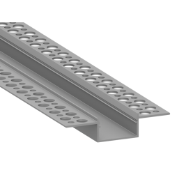 Aluminum profile for LED strip for plasterboard AL-71 2 meters anodized for plaster LEDUA