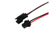 Connector "female" - wire + "male" - wire red black