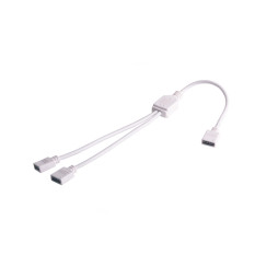 Connector splitter RGB 2x white LEDUA