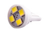 LED car lamp T10-3528-4smd white 24V LEDUA