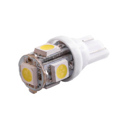 LED car lamp T10-5050-5smd white 24V LEDUA