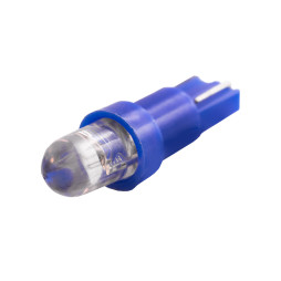 LED car lamp T5-1pc-round LED blue 24V LEDUA