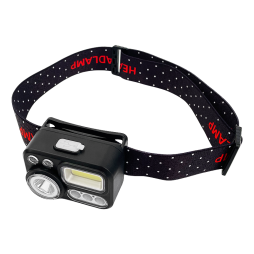 Flashlight 4 colors, on the head /LMF9339 with USB cable Lemanso