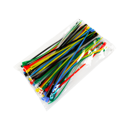 Multi-colored cable ties reusable 200x4mm (100pcs.) LMA2754 Lemanso