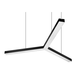 LED pendant, ceiling lamp "Y" 500*500*500 black housing LEDUA (housing for the lamp)