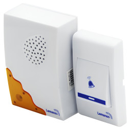 Doorbell Lemanso 12V LDB38 white with orange