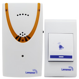 Doorbell Lemanso 12V LDB41 white with orange