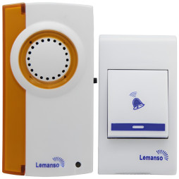 Doorbell Lemanso 12V LDB42 white with orange