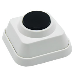 Bell button Lemanso LDB37 white multiple of 10 pieces