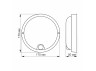 LED lamp with IR sensor IP54 round VIDEX 12W 5000K touch white