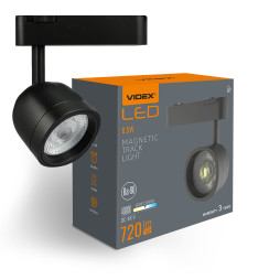 VIDEX MAGNETIC track lamp 8.5W 4000K 48V Black VL-TRMS-LA76B