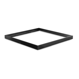 Mounting box for surface mounting of LED panels, black