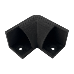 AL-06 corner connector black LEDUA (3D printing)