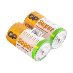 Alkaline battery D/LR20 (large barrel) (pack of 2) GP Super