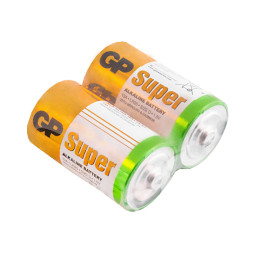 Alkaline battery D/LR20 (large barrel) (pack of 2) GP Super