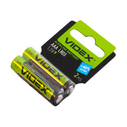 Alkaline battery AAA/LR03 (micro finger) (pack of 2) Videx