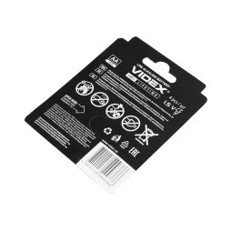 Alkaline battery AA/LR6 (finger) (pack of 4) Blister Card Videx