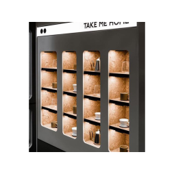 Furniture lamp "Melashka" U-shaped 120mm 0.96W 12V black body, gold light LEDUA