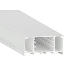 Aluminum profile for LED strip AL-39 2 meters white hanging/surface mounted LEDUA