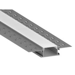 Aluminum profile for LED strip for plasterboard AL-21 3 meters anodized for plaster LEDUA