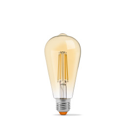 LED lamp VIDEX Filament ST64FA 10W E27 2200K bronze