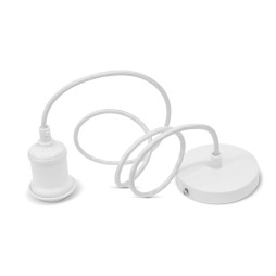 Decorative pendant lamp VIDEX VL-PD116IW E27 1.1m Metal white