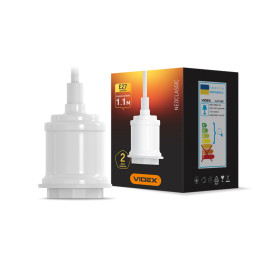 Decorative pendant lamp VIDEX VL-PD116IW E27 1.1m Metal white