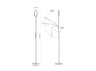 LED floor lamp white VIDEX TF07W 14W 3000-5500K