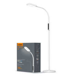 LED floor lamp white VIDEX TF07W 14W 3000-5500K
