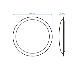 LED surface-mounted luminaire Feron AL6010 SIRIUS 72W