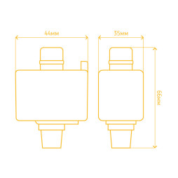 Adapter for single-phase busbar Feron LD1040 black